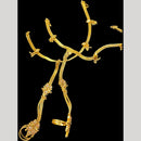 Hira Collections Gold Plated Crystal Stone Hand Harness