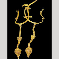 Hira Collections Gold Plated Crystal Stone Hand Harness