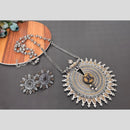 Hira Collections 2 Tone Long Necklace Set 
