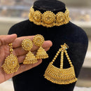 Hira Collections Gold Plated Choker Necklace Set 