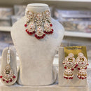 Hira Collections Gold Plated Kundan And Beads Meenakari Choker Necklace Set
