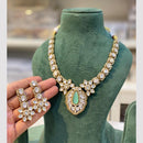 Hira Collection  Gold Plated Kundan Stone Necklace Set