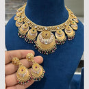 Hira Collections Gold Plated Crystal And Meenakari Necklace Set