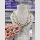 Hira Collections Gold Plated Druzy Stone Necklace Set