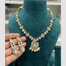 Hira Collections Gold Plated Polki Kundan And Beads Necklace Set
