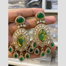 Hira Collections Gleam & Grace Austria And Resin Stone Fusion Danglers Earrings