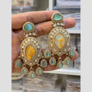 Hira Collections Gleam & Grace Austria And Resin Stone Fusion Danglers Earrings