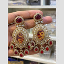 Hira Collections Gleam & Grace Austria And Resin Stone Fusion Danglers Earrings