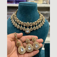 Hira Collection  Gold Plated Kundan Stone Necklace Set