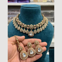 Hira Collection  Gold Plated Kundan Stone Necklace Set