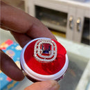 Hira Collections Silver Plated American Diamond Ring