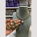 Hira Collections Timeless Elegance Crystal And Pearl Necklace Set