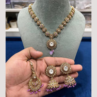 Hira Collections Timeless Elegance Crystal And Pearl Necklace Set
