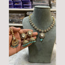 Hira Collections Timeless Elegance Crystal And Pearl Necklace Set