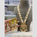 Hira Collections Timeless Royalty Kundan And Pearl Rani Har Long Neckalce Set
