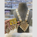 Hira Collections Fashion Heirloom Kundan And Pearl Classic Rani Har Long Neckalce Set