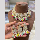 Hira Collection Classic Pota Stone And Beads Pearl Perfect for Bridal & Ethnic Looks Necklace Set
