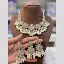 Hira Collection Classic Pota Stone And Beads Pearl Perfect for Bridal & Ethnic Looks Necklace Set
