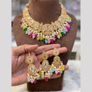 Hira Collection Classic Pota Stone And Beads Pearl Perfect for Bridal & Ethnic Looks Necklace Set