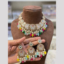 Hira Collection Classic Austrian Stone And Beads Perfect for Bridal & Ethnic Looks Necklace Set