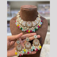 Hira Collection Classic Austrian Stone And Beads Perfect for Bridal & Ethnic Looks Necklace Set