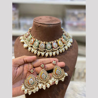 Hira Collection Classic Austrian Stone And Beads Perfect for Bridal & Ethnic Looks Necklace Set