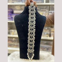 Hira Collections Royal Tresses Crystal And Pearl Hair Choti for Elegant Hairstyles