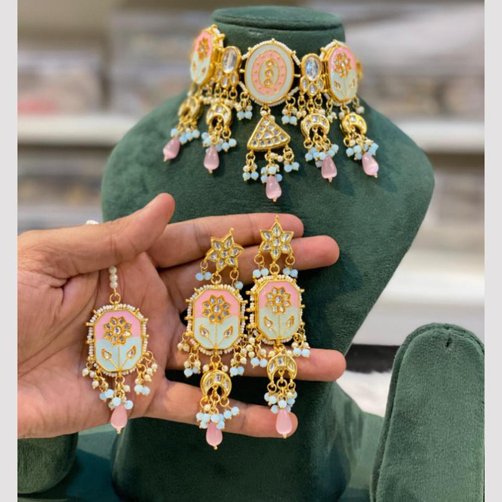 Hira Collections Meenakari Elegance In Layers of Beads Necklace Set