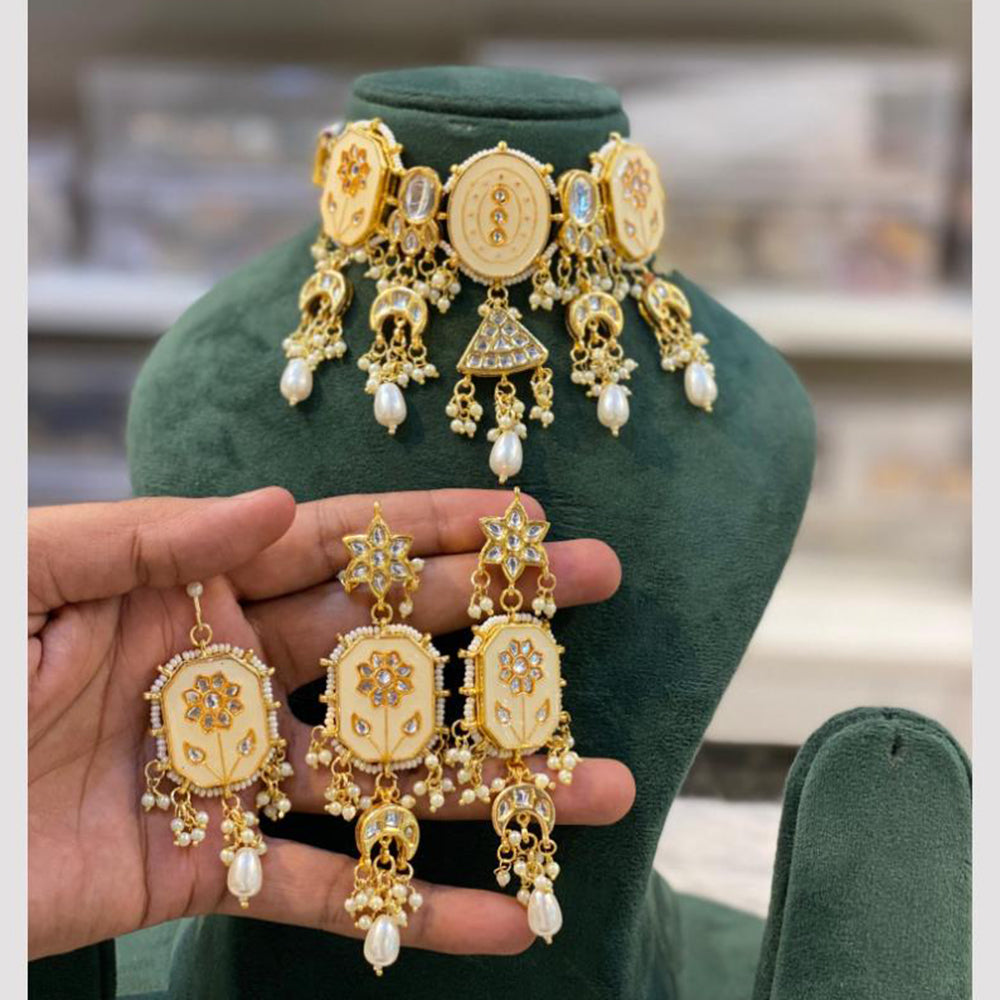 Hira Collections Meenakari Elegance In Layers of Beads Necklace Set
