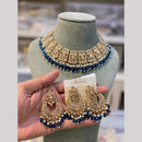 Hira Collections Designer Radiant Crystal And Beads Choker Necklace Set
