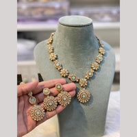 Hira Collections Designer Radiant Crystal Stone Necklace Set