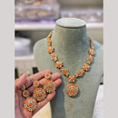 Hira Collections Designer Radiant Crystal Stone Necklace Set