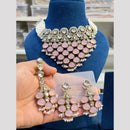 Hira Collections Classic Pota Stone and Kundan Pearl Necklace Set
