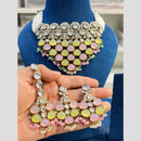 Hira Collections Classic Pota Stone and Kundan Pearl Necklace Set