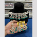 Hira Collections Royal Kundan Stone And Pearl Festive Wear Necklace Set