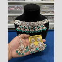 Hira Collections Royal Kundan Stone And Pearl Festive Wear Necklace Set