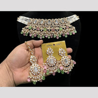 Hira Collections Royal Kundan Stone And Pearl Festive Wear Necklace Set
