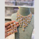 Hira Collections Designer Polki Kundan Stone And American Diamond Necklace Set