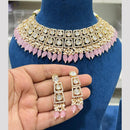 Hira Collections Grand Polki Kundan Stone And Pearl Choker Necklace Set