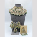 Hira Collections Modern Crystal Stone Pearl And Beads Choker Jewellery Set