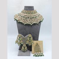 Hira Collections Modern Crystal Stone Pearl And Beads Choker Jewellery Set
