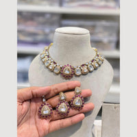 Hira Collections Sparkling Kundan Necklace Set