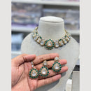 Hira Collections Sparkling Kundan Necklace Set