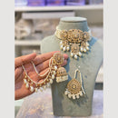 Hira Collections Pearl Layer Choker Necklace Set