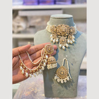 Hira Collections Pearl Layer Choker Necklace Set