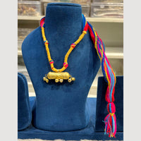 Hira Collections Antique Finish Thread Necklace Set