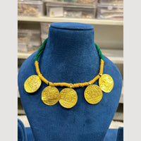 Hira Collections Antique Finish Thread Necklace Set