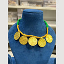 Hira Collections Antique Finish Thread Necklace Set