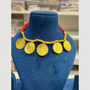 Hira Collections Antique Finish Thread Necklace Set
