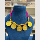 Hira Collections Antique Finish Thread Necklace Set